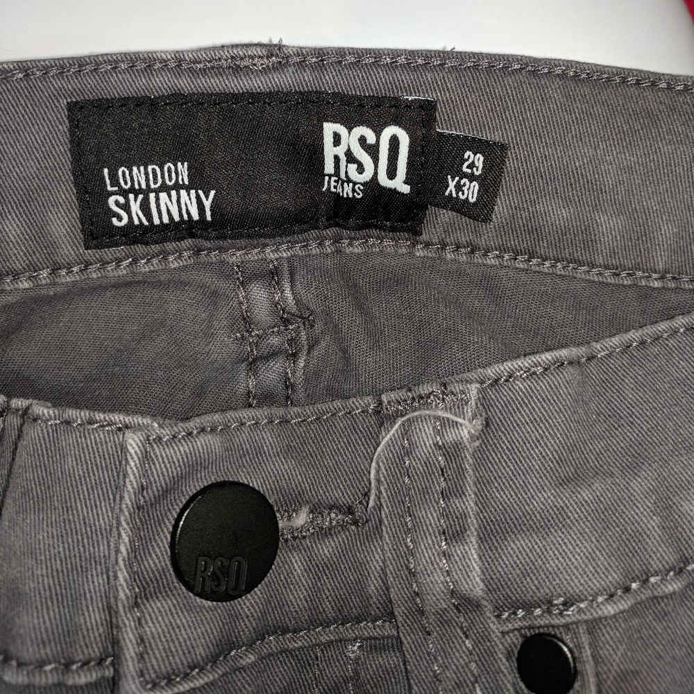 Tilly's RSQ London Skinny Jeans (dark grey/gray)